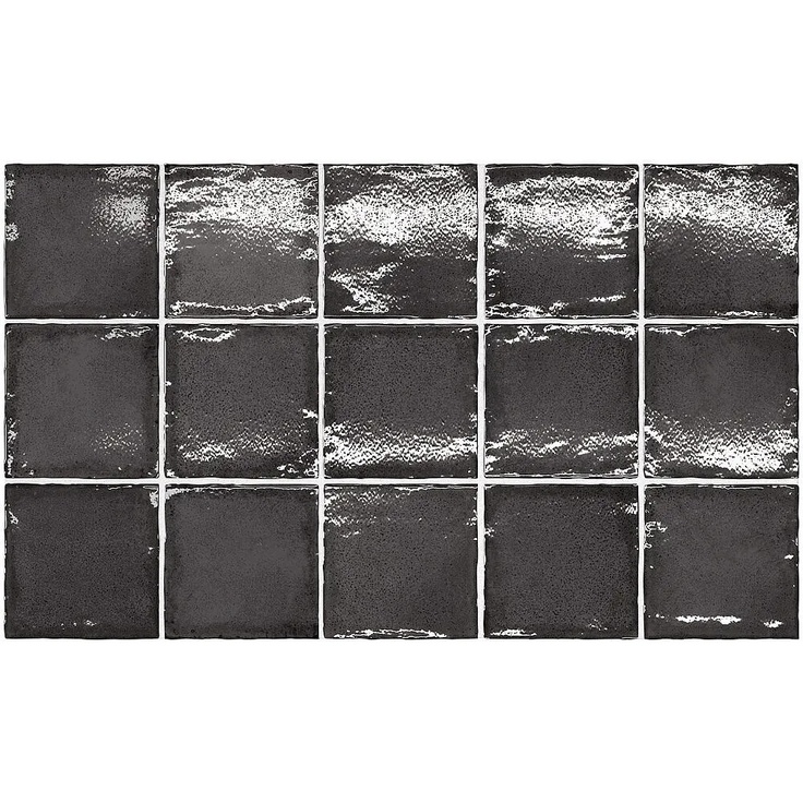 Equipe Altea С000536305 27606_Black wall tile 10x10 cm, Spain - photo 1 Equipe Altea С000536305 27606_Black wall tile 10x10 cm, Spain - photo 1
