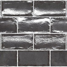 Equipe Altea 27615 Black wall tile 7,5x15 cm, Spain, brick  - photo 1 - photo 2