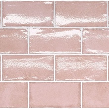 Equipe Altea 27614 Dusty Pink wall tile 7,5x15 cm, Spain, brick  - photo 1 - photo 2