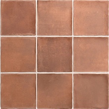 Equipe Argile 27573 Cotto porcelain tile 10x10 cm, Spain, stone  - photo 1 - photo 2