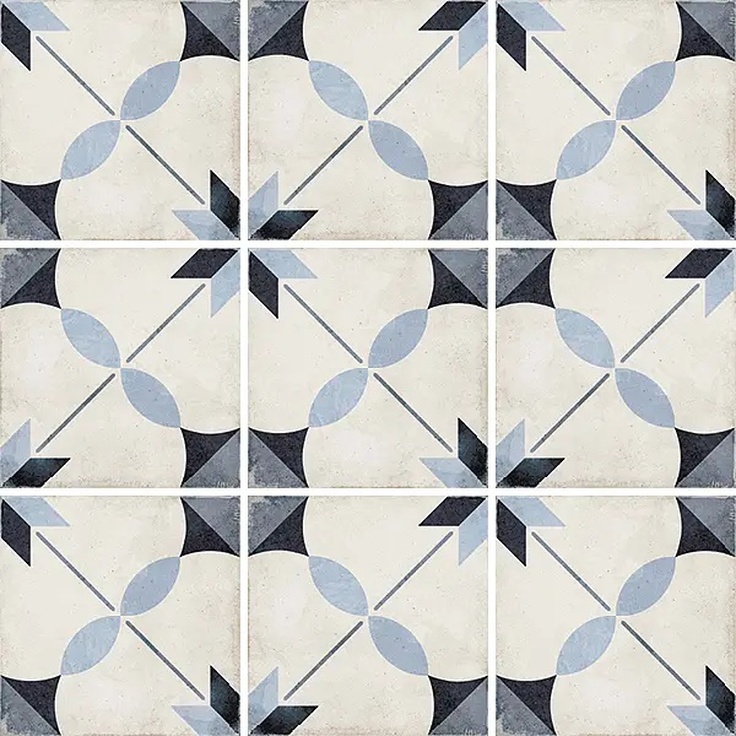Equipe Art Nouveau С000403372 24411_Art_nouveau_arcade_blue_20*20_Eq-5 porcelain tile 20x20 cm, Spain, hydraulic - photo 1 Equipe Art Nouveau С000403372 24411_Art_nouveau_arcade_blue_20*20_Eq-5 porcelain tile 20x20 cm, Spain, hydraulic - photo 1