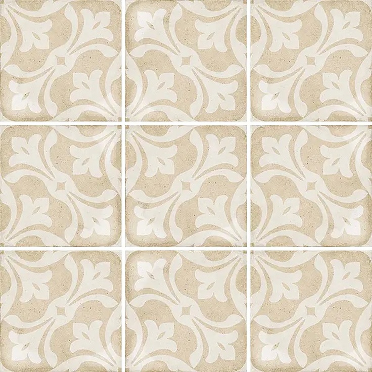 Equipe Art Nouveau С000403369 24408_Art_nouveau_la_rambla_biscuit_20*20_Eq-5 porcelain tile 20x20 cm, Spain, hydraulic - photo 1 Equipe Art Nouveau С000403369 24408_Art_nouveau_la_rambla_biscuit_20*20_Eq-5 porcelain tile 20x20 cm, Spain, hydraulic - photo 1