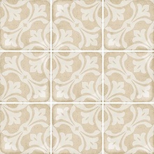 Equipe Art Nouveau С000403369 24408_Art_nouveau_la_rambla_biscuit_20*20_Eq-5 keramisk granitt 20x20 cm, Spania, imitasjon av hydraulisk flis - foto 1 - foto 1