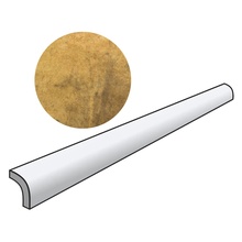 Equipe Artisan 24503 Pencil Bullnose Gold Border 3x20 cm, Spain, stone  - photo 1 - photo 1