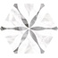 Equipe Bardiglio С000374395 23772_Bardiglio_hexagon_flower_17,5*20_Eq-10D gres porcelánový 17,5x20 cm, Španělsko, ostatní druhy mramoru - fotografie 1 Equipe Bardiglio С000374395 23772_Bardiglio_hexagon_flower_17,5*20_Eq-10D gres porcelánový 17,5x20 cm, Španělsko, ostatní druhy mramoru - fotografie 1