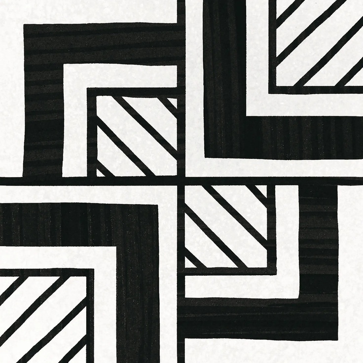 Equipe Caprice Deco С000296107 22125_Deco Metropolitan B&W porcelain tile 20x20 cm, Spain - photo 1 Equipe Caprice Deco С000296107 22125_Deco Metropolitan B&W porcelain tile 20x20 cm, Spain - photo 1