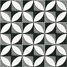 Equipe Caprice Deco 22123 Compass B&W porcelain tile 20x20 cm, Spain, stone  - photo 1 - photo 4