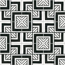 Equipe Caprice Deco 22125 Metropolitan B&W porcelain tile 20x20 cm, Spain, stone  - photo 1 - photo 2
