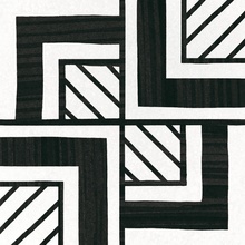 Equipe Caprice Deco 22125 Metropolitan B&W porcelain tile 20x20 cm, Spain, stone  - photo 1 - photo 1