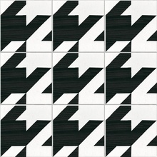 Equipe Caprice Deco 22128 Tweed B&W porcelain tile 20x20 cm, Spain, stone  - photo 1 - photo 2