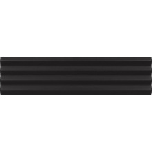 Equipe Costa Nova 28506 Praia Black Matt wall tile 5x20 cm, Spain, stone  - photo 1 - photo 1