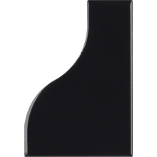 Equipe Curve С000562356 28849_Black wall tile 8,3x12 cm, Spain, monochrome - photo 1 - photo 1