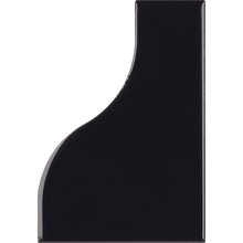 Equipe Curve 28849 Black Gloss wall tile 8,3x12 cm, Spain, stone  - photo 1 - photo 1