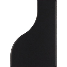 Equipe Curve 28861 Black Matt wall tile 8,3x12 cm, Spain, stone  - photo 1 - photo 1