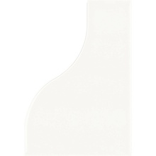 Equipe Curve 28844 White Gloss wall tile 8,3x12 cm, Spain, stone  - photo 1 - photo 1