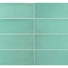 Equipe Fango 30682 Aquamarine Gloss keramisch graniet 5x15 cm, Spanje, baksteen  - foto 1 - foto 2