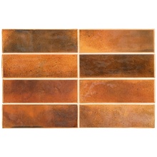 Equipe Hanoi С000573796 30269_BurntRed wall tile 5,1x16,1 cm, Spain, crackle - photo 1 - photo 1