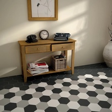 Equipe Hexatile 17,5x20 см, geglazuurd keramisch graniet, Spanje, monokleur - interieurfoto 1 - foto 1