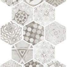 Equipe Hexatile 22099 Cement Garden Grey porcelain tile 17,5x20 cm, Spain, stone  - photo 1 - photo 2
