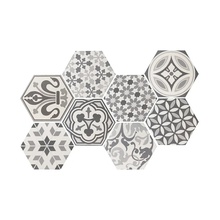Equipe Hexatile 21357 Harmony B&W porcelain tile 17,5x20 cm, Spain, stone  - photo 1 - photo 3