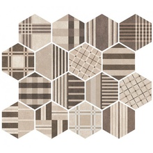 Equipe Hexatile 22100 Cement Geo Sand porcelain tile 17,5x20 cm, Spain, concrete  - photo 1 - photo 1