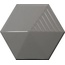 Equipe Magical 3 С000509017 23071a_Umbrella_darkgrey_gloss wall tile 10,7x12,4 cm, Spain - photo 1 Equipe Magical 3 С000509017 23071a_Umbrella_darkgrey_gloss wall tile 10,7x12,4 cm, Spain - photo 1