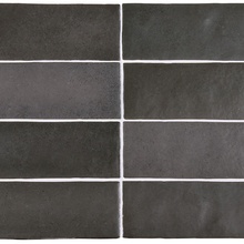 Equipe Magma 24962 Black Coal wall tile 6,5x20 cm, Spain, brick  - photo 1 - photo 2