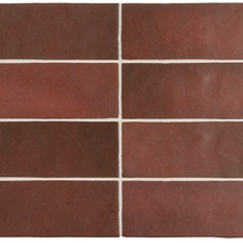Equipe Magma 24967 Burgundy wall tile 6,5x20 cm, Spain, brick  - photo 1 - photo 2