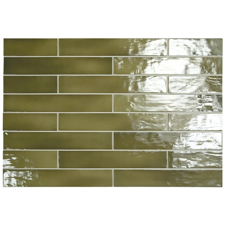 Equipe Manacor С000509431 26928_Basil/Green_gloss piastrella da parete 6,5x40 cm, Spagna - foto 1 Equipe Manacor С000509431 26928_Basil/Green_gloss piastrella da parete 6,5x40 cm, Spagna - foto 1