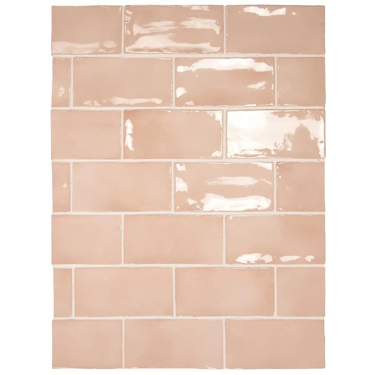 Equipe Manacor С000509412 26904_Blush/Pink_gloss stěnová dlaždice 7,5x15 cm, Španělsko - fotografie 1 Equipe Manacor С000509412 26904_Blush/Pink_gloss stěnová dlaždice 7,5x15 cm, Španělsko - fotografie 1