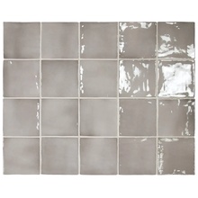 Equipe Manacor С000509423 26917_Mercury/Grey_gloss piastrella da parete 10x10 cm, Spagna - foto 1 - foto 1
