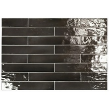 Equipe Manacor 26926 Black wall tile 6,5x40 cm, Spain, stone  - photo 1 - photo 1