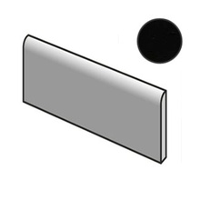 Equipe Masia 21609 Bullnose Negro Brillo baseboard 7,5x15 cm, Spain, stone  - photo 1 - photo 1