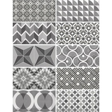 Equipe Metro С000341358 21396_MetroPatchworkB&W7.5*15_EQ-10D veggflis 7,5x15 cm, Spania - foto 1 - foto 1