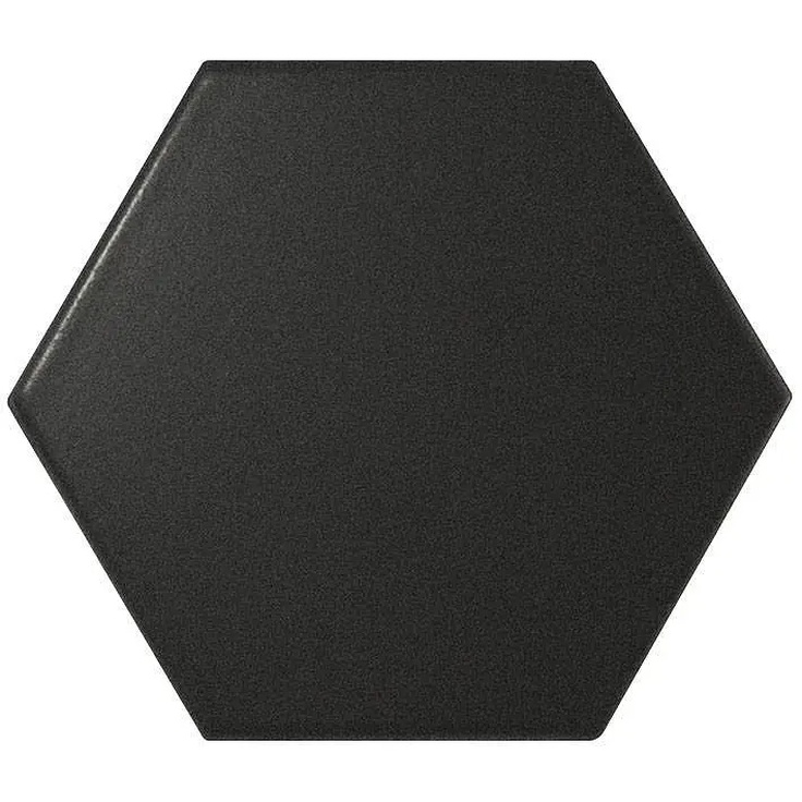Equipe Scale С000295826 21909_Hexagon_black_matt_12,4*10,7_Eq-10S wall tile 10,7x12,4 cm, Spain - photo 1 Equipe Scale С000295826 21909_Hexagon_black_matt_12,4*10,7_Eq-10S wall tile 10,7x12,4 cm, Spain - photo 1