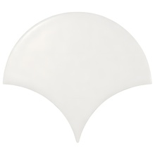 Equipe Scale 21977 Fan White Matt wall tile 10,6x12 cm, Spain, stone  - photo 1 - photo 1