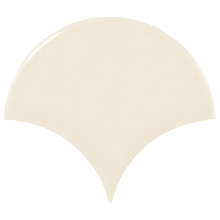Equipe Scale 21969 Fan Cream wall tile 10,6x12 cm, Spain, stone  - photo 1 - photo 1