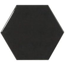 Equipe Scale 21915 Hexagon Black wall tile 10,7x12,4 cm, Spain, stone  - photo 1 - photo 1