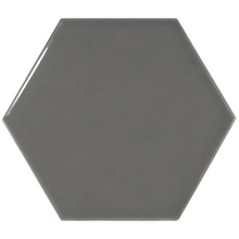 Equipe Scale 21913 Hexagon Dark Grey wall tile 10,7x12,4 cm, Spain, stone  - photo 1 - photo 1