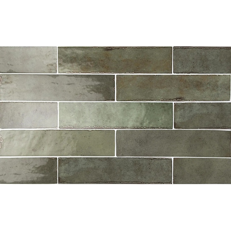 Equipe Tribeca С000499553 26876_Sage_green_highgloss porcelain tile 6x24,6 cm, Spain - photo 1 Equipe Tribeca С000499553 26876_Sage_green_highgloss porcelain tile 6x24,6 cm, Spain - photo 1
