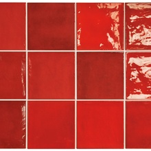 Equipe Village 25592 Volcanic Red 13.2 wall tile 13,2x13,2 cm, Spain, stone  - photo 1 - photo 2