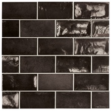 Equipe Village 25587 Black 6.5 wall tile 6,5x13,2 cm, Spain, stone  - photo 1 - photo 2