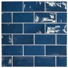 Equipe Village 25572 Royal Blue 6.5 wall tile 6,5x13,2 cm, Spain, stone  - photo 1 - photo 2