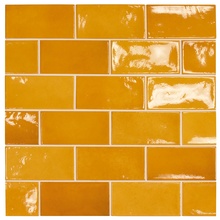 Equipe Village 25574 Tuscany Gold 6.5 wall tile 6,5x13,2 cm, Spain, stone  - photo 1 - photo 2