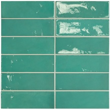 Equipe Village 25631 Teal wall tile 6,5x20 cm, Spain, stone  - photo 1 - photo 2