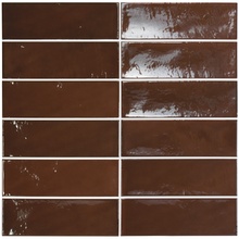 Equipe Village 25644 Walnut Brown wall tile 6,5x20 cm, Spain, stone  - photo 1 - photo 2