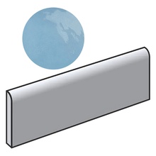 Equipe Village 25692 Bullnose Azure Blue baseboard 6,5x20 cm, Spain, stone  - photo 1 - photo 1