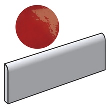 Equipe Village 25695 Bullnose Volcanic Red baseboard 6,5x20 cm, Spain, stone  - photo 1 - photo 1
