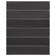 Equipe Wadi С000573736 30060_Noir porcelain tile 6x30 cm, Spain - photo 1 - photo 1