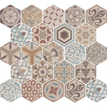 Equipe Hexatile Harmony Colour (микс из 21 шт.) porcelain tile 17,5x20 cm, Spain, wallpaper  - photo 1 - photo 1